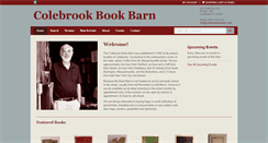Desktop Screenshot of colebrookbookbarn.com