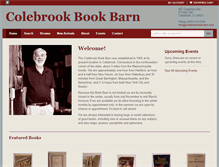 Tablet Screenshot of colebrookbookbarn.com